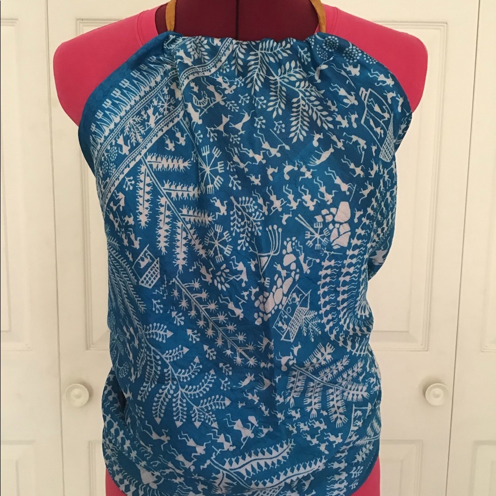 NWOT Silk Halter Top Handmade Four in One